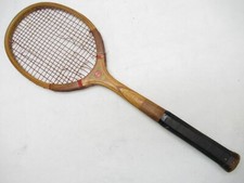 VINTAGE CB "SAN JACINTO" WOODEN TENNIS RACQUET. ANTIQUE / DISPLAY