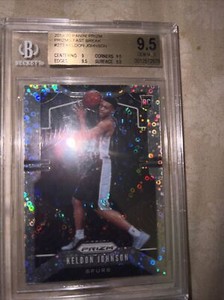 KELDON JOHNSON 2019-20 PANINI PRIZM RC #273 FAST BREAK SILVER BGS 9.5 GEM MINT