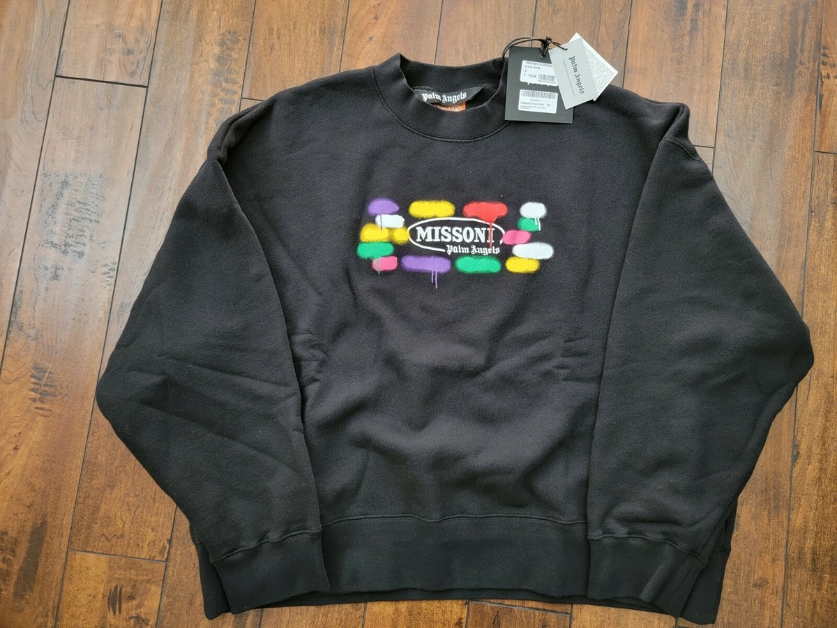 Palm Angels x Missoni embroidered Crewneck Sweatshirt 