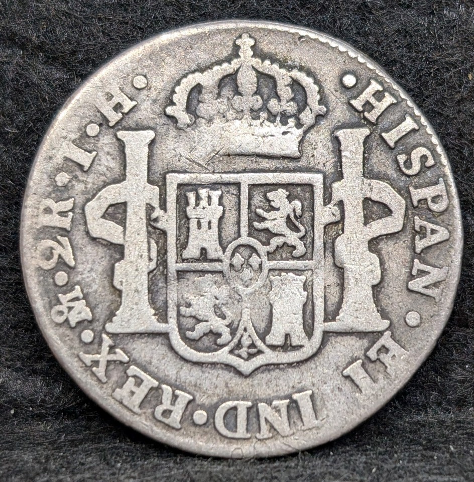1808 Mexico 2 Reales Spanish Colonial Silver eBay