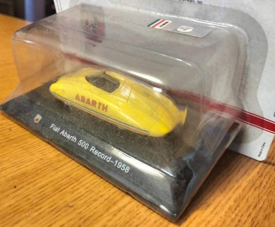 AUTOMODELLO 1 / 43 - FIAT ABARTH 500 RECORD - 1958 - BLISTER - MA16 - Immagine 2 di 4