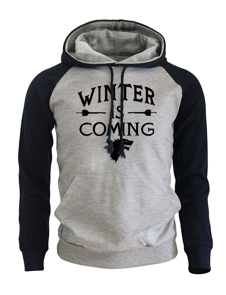 SUDADERAS JUEGO DE TRONOS GAME OF THRONES HOMBRE CAPUCHA CASA STARK ROPA SERIE - Imagen 4 de 4