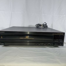 Sony CDP-C401 CD Player Carousel  Tested  Working 5 Disc Changer