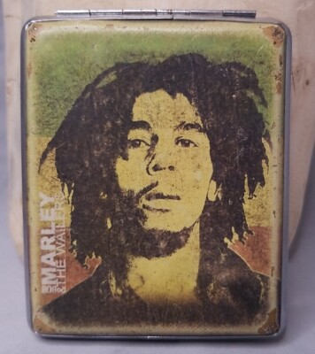 Bob Marley & The Wailers Cigarette Holder Metal Push Button Opener Vintage 