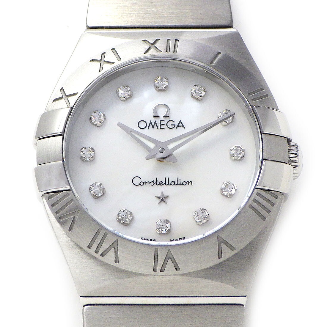 OMEGA Constellation Diamond White Dial Stainless Steel Quartz Watch 12310246055001