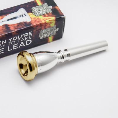 Genuine Bach 24K Gold Rim & Cup Commercial Trumpet Mouthpiece, 7MV NEW!