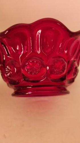 Beautiful Le Smith Amberina Ruby Red Glass Ruffled Dish! - Picture 3 of 5