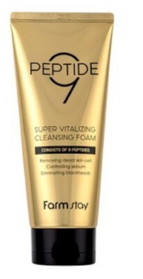 Farmstay Peptide 9 super vitalizing Cleansing Foam 180ml Pore care Moist