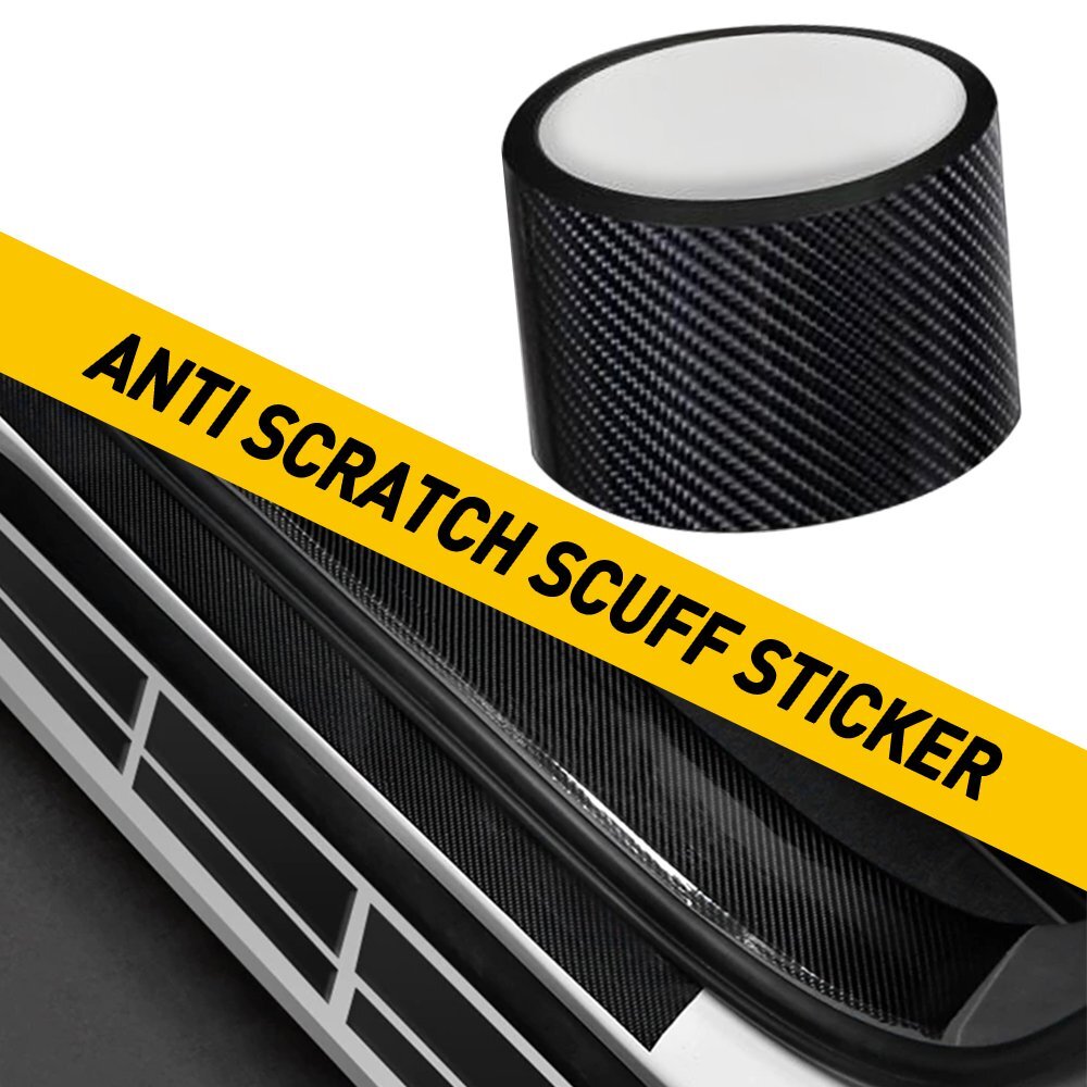 5D Carbon Fiber Car Sticker 7cm x 3M Anti Scratch Bumper Door Tape EXA