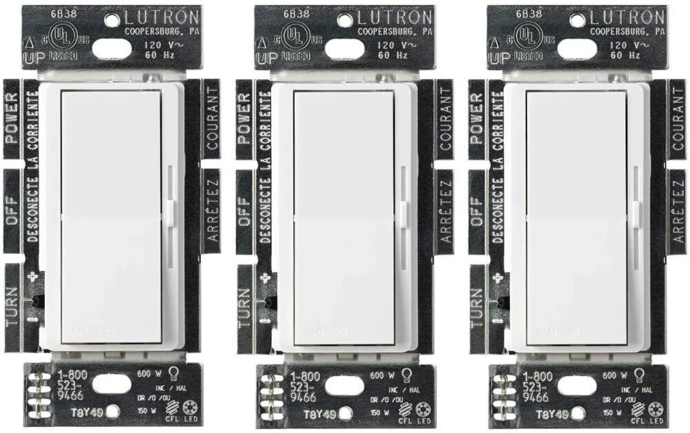 Lutron 3 pack dimmers deals