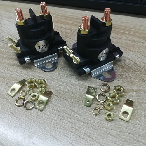 2x New Marine Starter Tilt /Trim Relay Solenoid For MerCruiser 89-96158T 12V - Picture 5 of 11