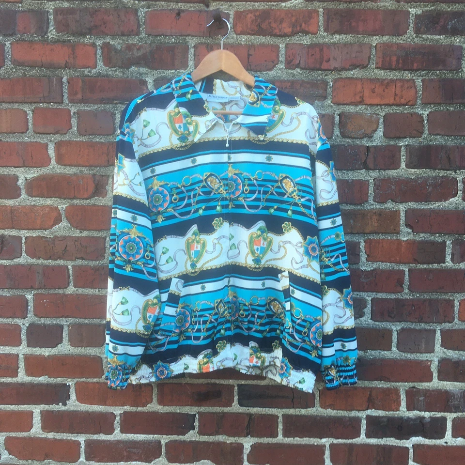 Jaqueta corta-vento náutica vintage Alfred Dunner Trinidad Yacht feminina plus 18 - Imagem 2 de 4