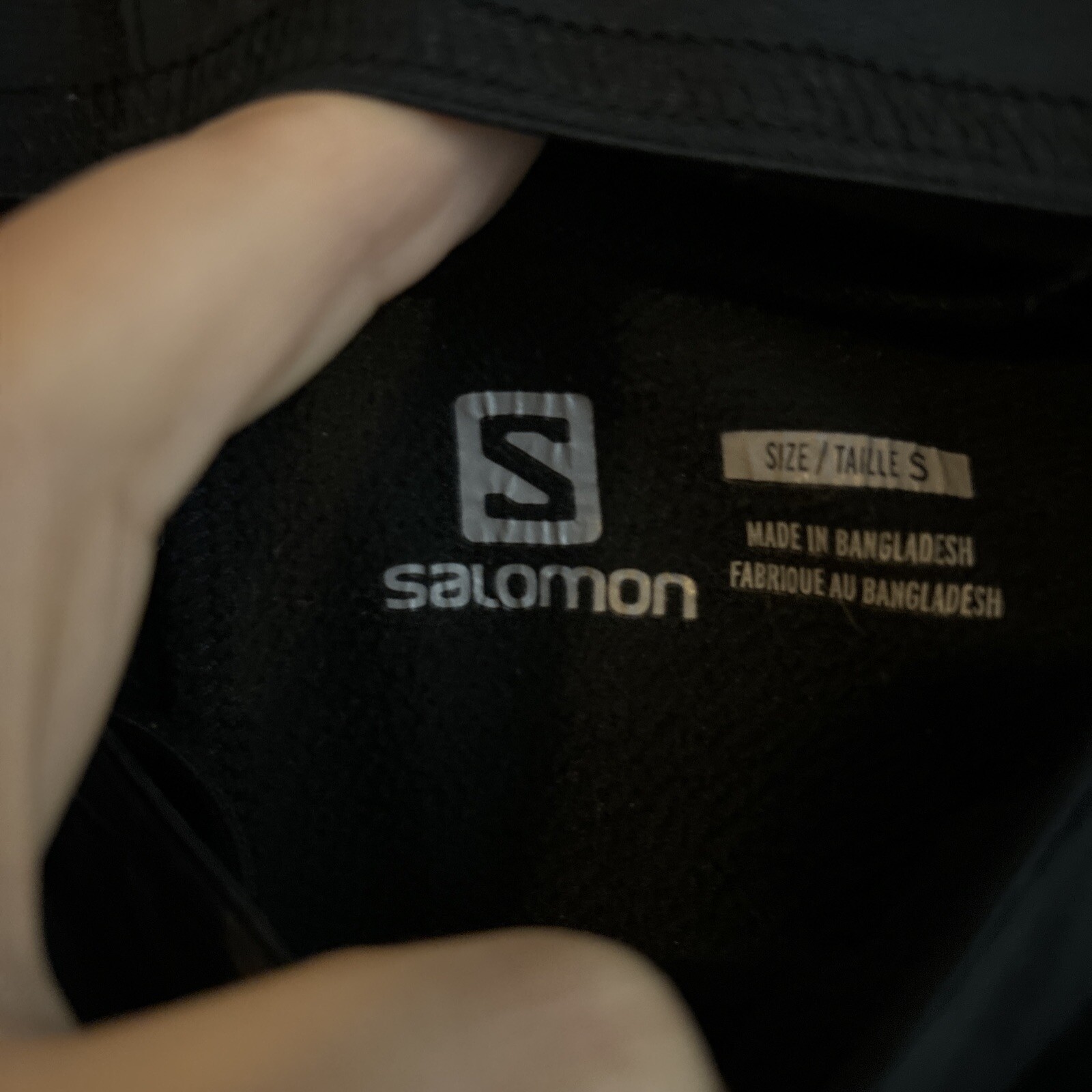 Salomon Pantalone Donna Agile Caldo Nero Piccolo Pile Foderato Antivento 130€