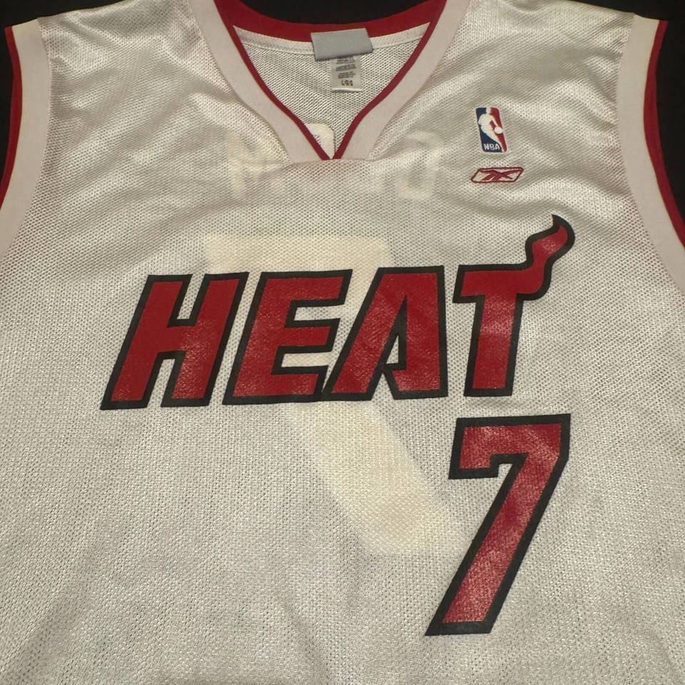 VTG Reebok Mens Miami Heat Lamar Odom #7 NBA Basketball Jersey Adult Large White - Image 3 of 4