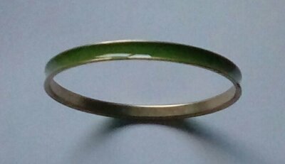 Hellgrüner konkav geschwungener Damen Armreif Armband