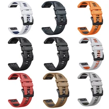 22mm 26mm Silicone Wristwatch Band Watch StrapFor Garmin Fenix7X Pro