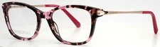 SWAROVSKI SK5350 055 Pink Tortoise Womens Semi Cat Eye Eyeglasses 49-16-135 B:37