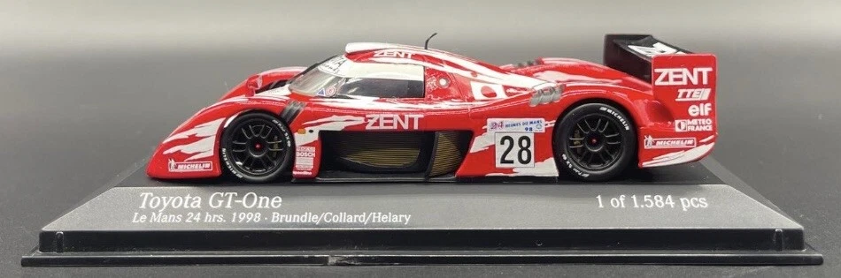 Minichamps 1/43 Toyota GT 1 Le Mans 1998 #28 Bundle / Collard  430981628 - Image 2 of 4