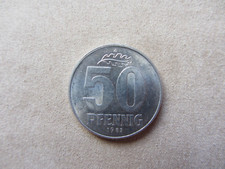 NRD 50 fenigów 1982 A doskonały aluminium
