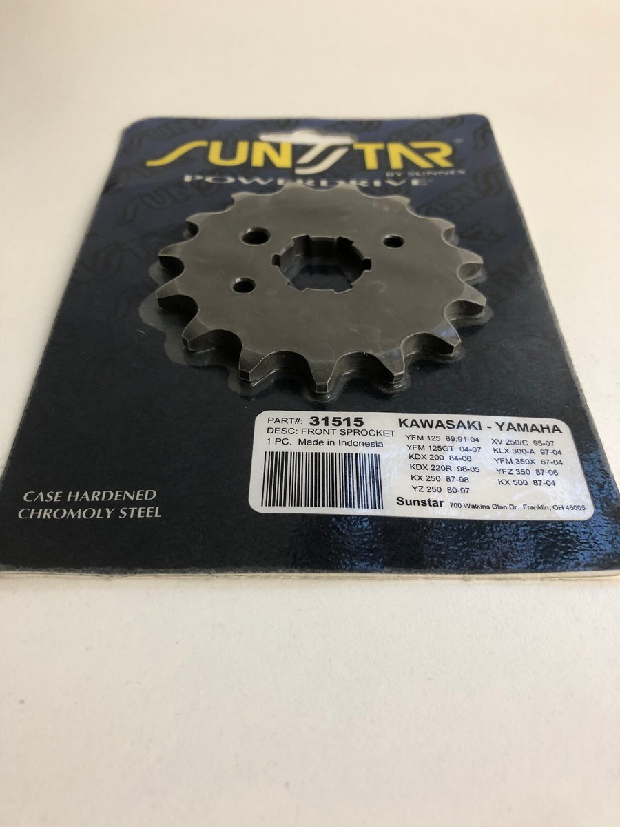 すーページ Sunstar 31515 Front Sprocket 15T-520 Kawasaki/Suzuki/Yamaha