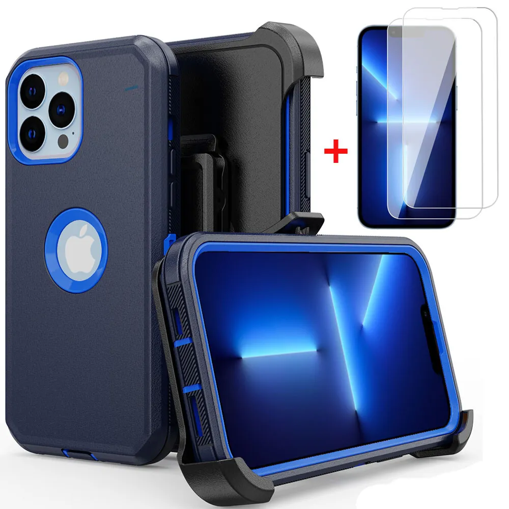 For iPhone 13 Pro Max 12 11 Case Cover w/ Screen & Clip Fits Otterbox  Defender