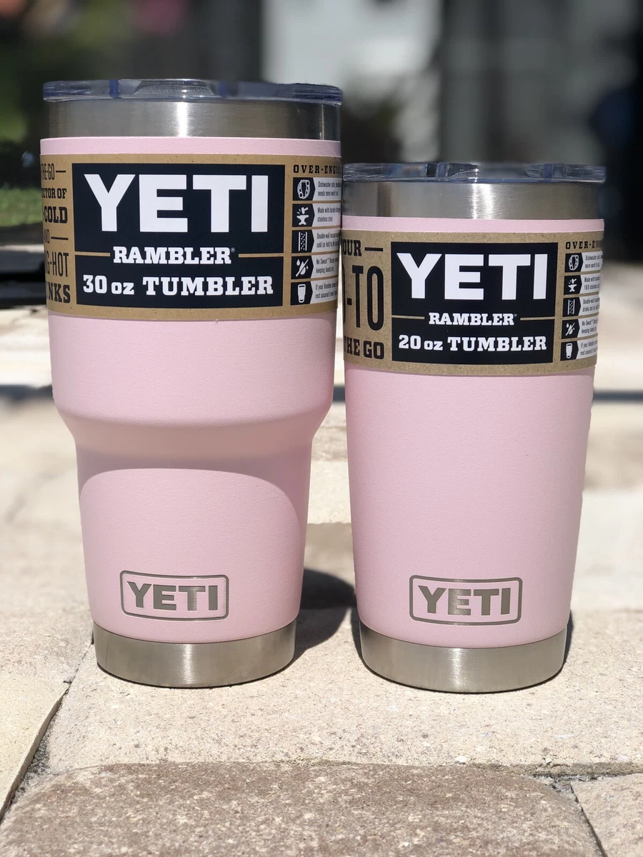 YETI Rambler 20-fl oz Stainless Steel Tumbler with MagSlider Lid, Ice Pink  at