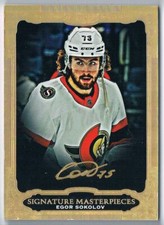 2021-22 ULTIMATE COLLECTION MASTERPIECES SIGNATURE EGOR SOKOLOV OTTAWA SENATORS