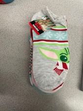 New STAR WARS THE MANDALORIAN GroGu CHRISTMAS 6 Pair BABY YODA No Show Socks NWT