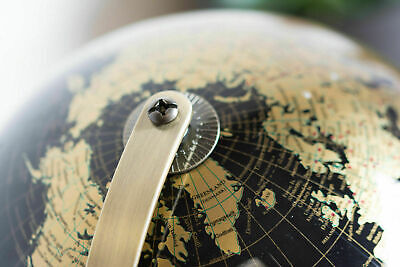 Buy 27cm Black Gold World Globe Vintage Rotating Atlas Office Ornament Home