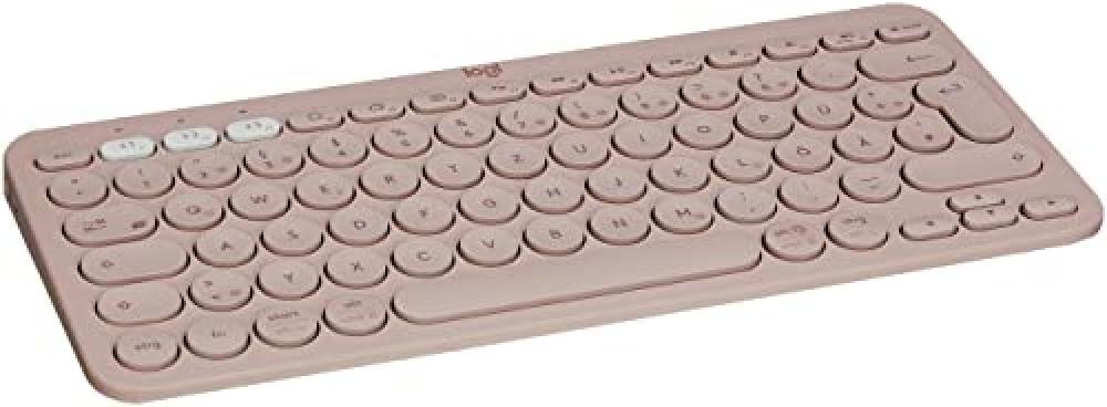 Logitech K380 Tastiera, Layout Tedesco Qwertz, Rosa - NUOVO
