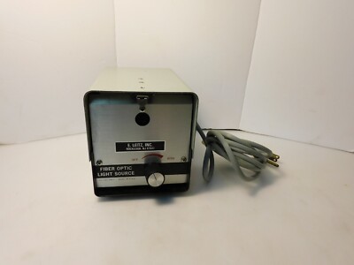 E. LEITZ INC. FIBER OPTIC LIGHT SOURCE 115VAC