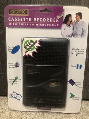 GPX Portable Cassette Recorder Taper Player Model No. C630 BRAND NEW 