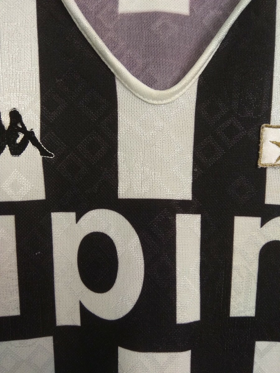 Juventus Jersey 1989 1991 Home MEDIUM Long Sleeve Shirt