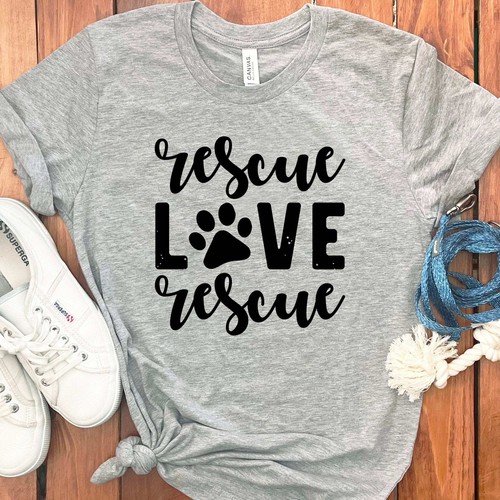 RESCUE LOVE T-SHIRT - Picture 13 of 49