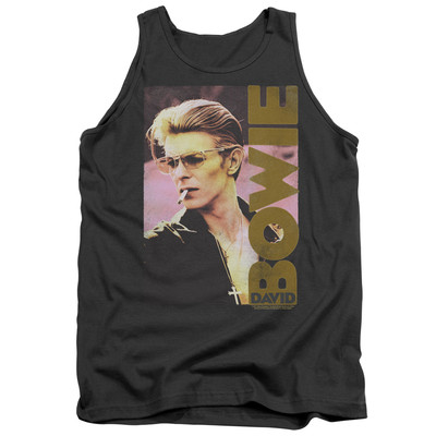 DAVID BOWIE SMOKIN Licensed Men's Graphic Band Tank Top Sleeveless Tee SM-2XL