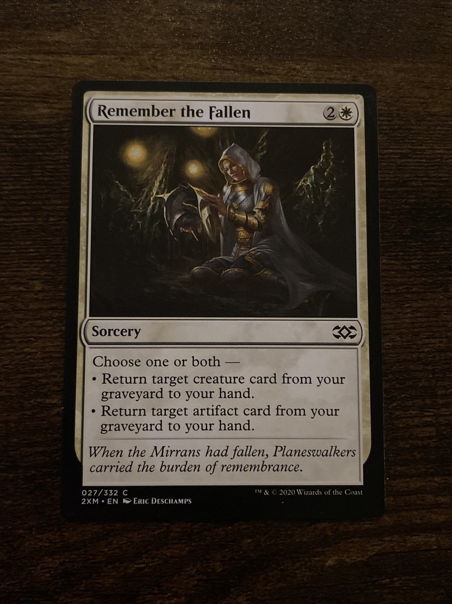 Remember the Fallen (027) Double Masters MTG Magic The Gathering D7662* |  eBay