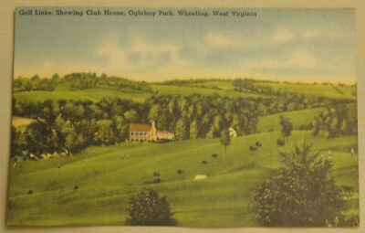 Golf Link, Oglebay Park, Wheeling, WV - Vintage Linen Postcard - Never Used