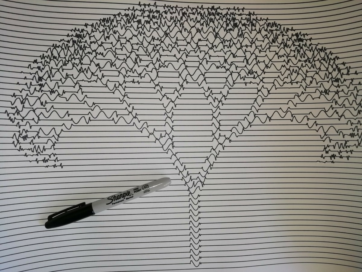 Tree Sharpie Drawing Black And White Sharpie Drawings