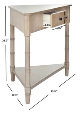 Safavieh GOMEZ CORNER TABLE, Reduced Price 2172729048 AMH5709A