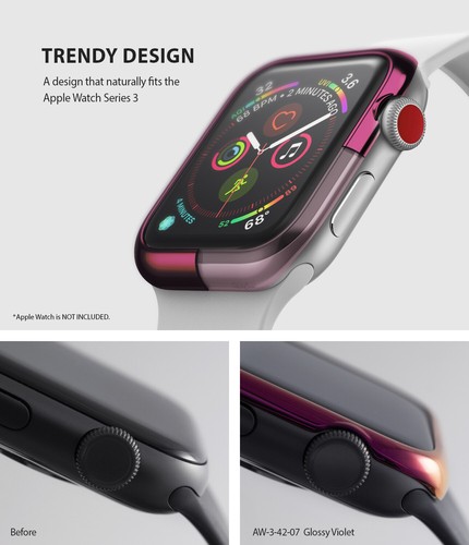 Apple Watch Series 1,2,3 Etui | Ringke Osłona ze stali nierdzewnej do iWatch 42mm - Zdjęcie 48 z 63
