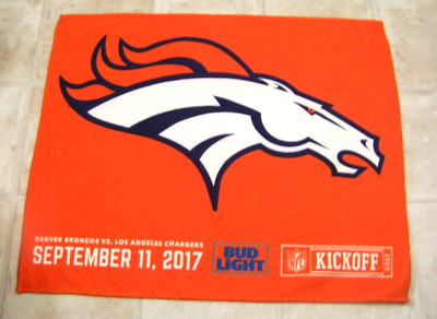 Denver Broncos vs LA Chargers towel Kickoff 2017 about 17-17.5'' x 14.75'' c44166