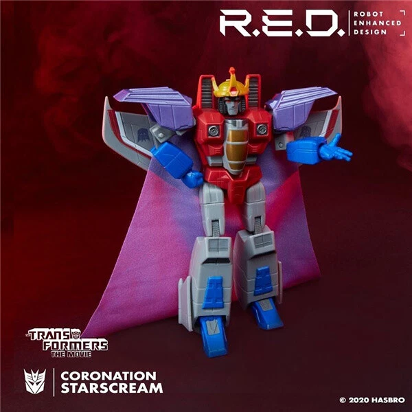 Boneco de ação Transformers Starscream Decepticon Hasbro vermelho brinquedos não deformáveis - Imagem 3 de 4