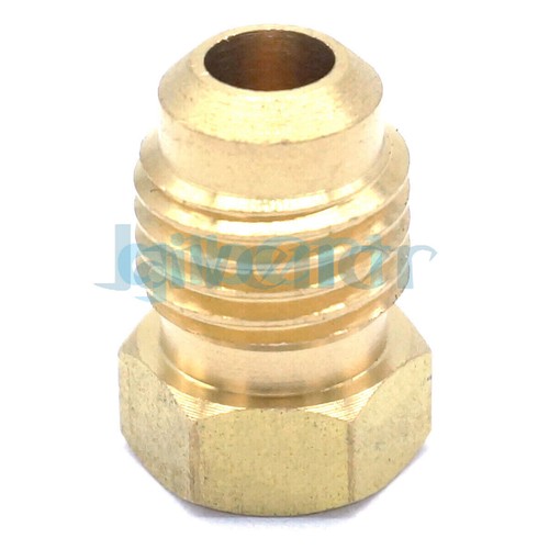 Ajuste 1/4" Tubo OD 7/16"-20 UNF Enchufe de extremo macho Latón SAE 45° Conector de llamarada - Imagen 8 de 8