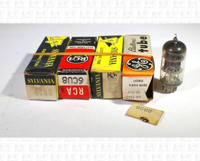 Assorted Brands 6CU8 Vacuum Tubes Tested NOS Lot Of 4 +Box