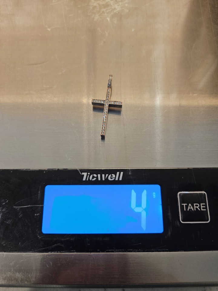 Jacoje 14kt Rose Gold Diamond Mini Boss Cross Pendant eBay