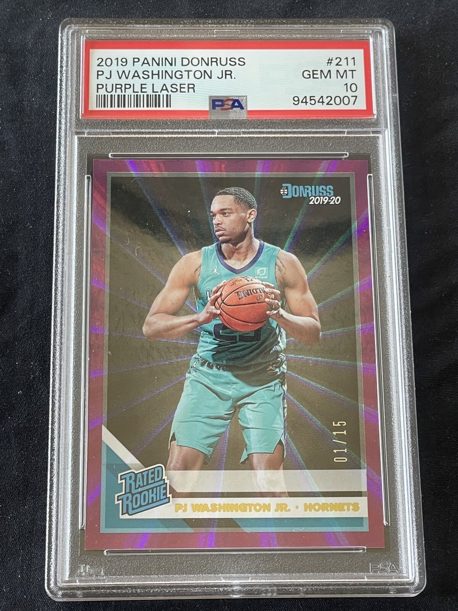 PJ Washington 2019 Panini Donruss PURPLE LASER 01/15 Rookie Card 