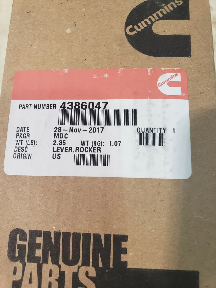 Cummins 4386047 Rocker Lever / 5484230 | eBay