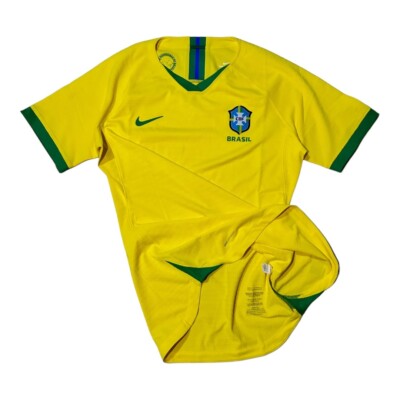 Women Brazil Jersey Soccer Football Player Issue Home SMALL