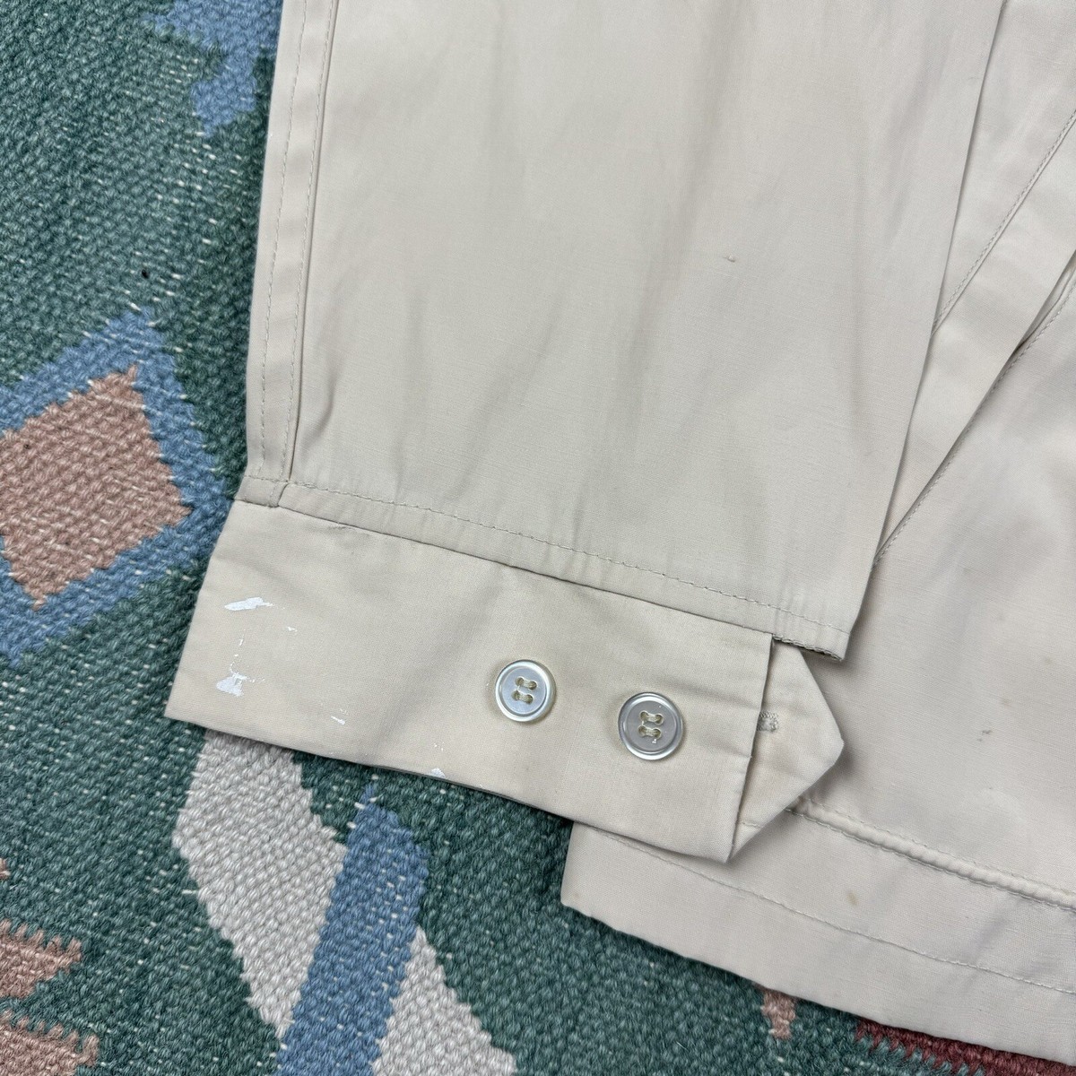 Vintage 60s McGregor Drizzler Windbreaker Jacket Cream Full Vintage 60s McGregor Drizzler Windbreaker Jacket Cream Full