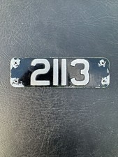 2113 Bus Coach Fleet Number Chassis Plate Sign Badge